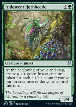 Iridescent Hornbeetle - Zendikar Rising (Uncommon) [ZNR-187]