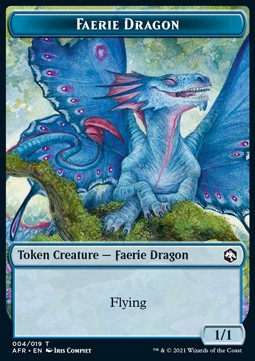 Faerie Dragon Token (Blue 1/1) - Adventures in the Forgotten Realms: Extras (Token) [XAFR-T04]