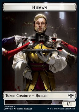 Human Token (White 1/1) - Innistrad: Crimson Vow: Extras (Token) [XVOW-T01]