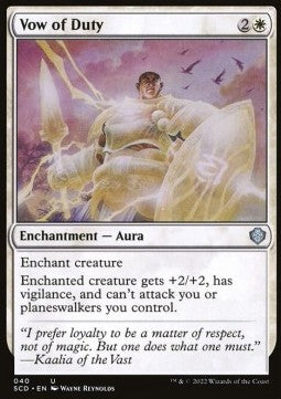 Vow of Duty - Starter Commander Decks (Uncommon) [SCD-40]