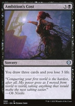 Ambition's Cost - Starter Commander Decks (Uncommon) [SCD-66]