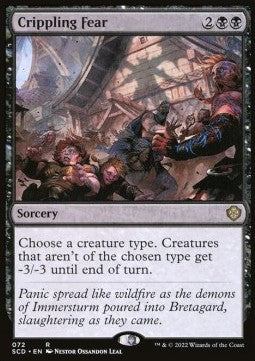 Crippling Fear - Starter Commander Decks (Rare) [SCD-72]