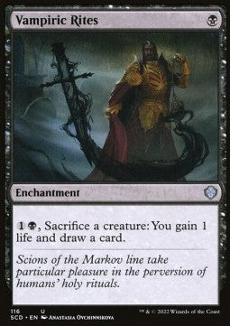 Vampiric Rites - Starter Commander Decks (Uncommon) [SCD-116]