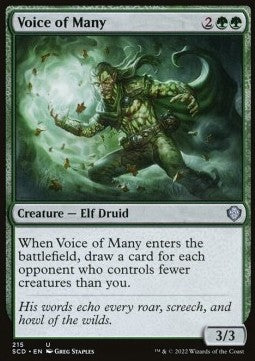 Voice of Many - Starter Commander Decks (Uncommon) [SCD-215]