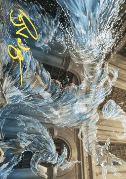 Art Series: Splashy Spellcaster (V.2) - Wilds of Eldraine: Extras (Tip Card) [XWOE-A09]