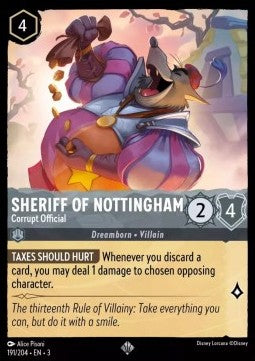 Sheriff of Nottingham - Corrupt Official - Into the Inklands (Super Rare) [3INK-191]
