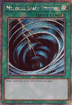 Mystical Space Typhoon (V.4 - Platinum Secret Rare) - 25th Anniversary Rarity Collection II (Platinum Secret Rare) [RA02-048]