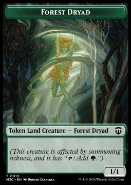 Boar Token (G 2/2) // Forest Dryad Token (G 1/1) (V.1) - Modern Horizons 3: Tokens (Token) [TMH3-CT 17/19]