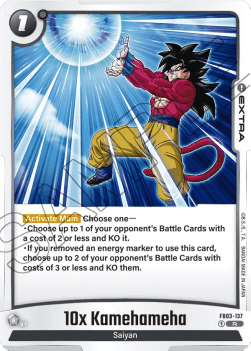 10x Kamehameha (FB03-137) - Raging Roar [Fusion World] (Rare) [FB03-137]