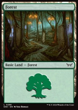 Forest (V.2) - Duskmourn: House of Horror (Land) [DSK-286]