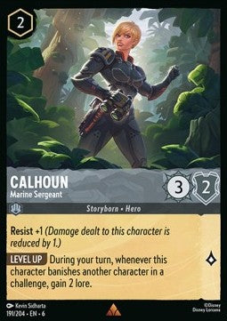 Calhoun - Marine Sergeant - Azurite Sea (Rare) [6AZS-191]