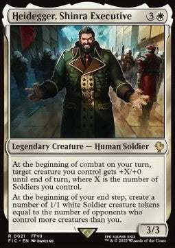 Heidegger, Shinra Executive - Commander: Magic: The Gathering - FINAL FANTASY (Rare) [FIC-21]