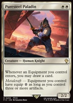 Puresteel Paladin - Commander: Magic: The Gathering - FINAL FANTASY (Rare) [FIC-250]