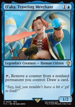 O'aka, Traveling Merchant - Commander: Magic: The Gathering - FINAL FANTASY (Rare) [FIC-39]