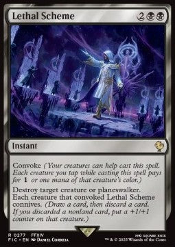 Lethal Scheme - Commander: Magic: The Gathering - FINAL FANTASY (Rare) [FIC-277]
