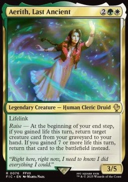 Aerith, Last Ancient - Commander: Magic: The Gathering - FINAL FANTASY (Rare) [FIC-76]