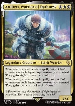 Ardbert, Warrior of Darkness - Commander: Magic: The Gathering - FINAL FANTASY (Rare) [FIC-77]