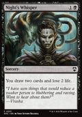 Night's Whisper - Commander: Secrets of Strixhaven (Common) [SOC-221]