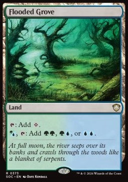 Flooded Grove - Commander: Secrets of Strixhaven (Rare) [SOC-373]